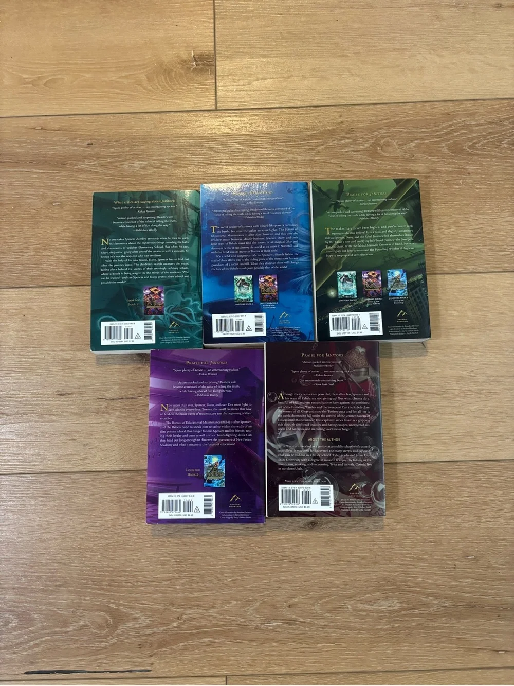 Janitors Book Set 1-5 Tyler Whitesides